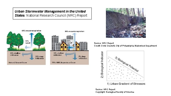 Urban Stormwater Management in the United States: National Research Council (NRC) Report Source: NRC
