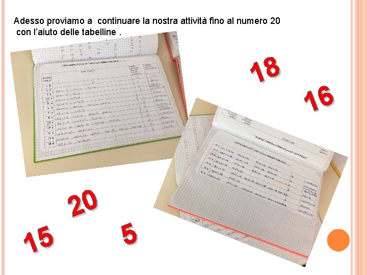 Adesso proviamo a continuare la nostra attività fino al numero 20 con l’aiuto delle