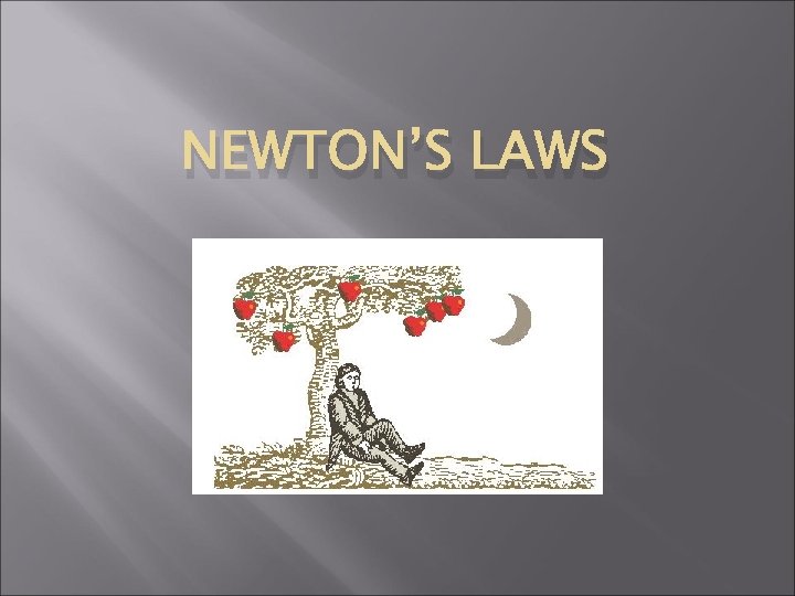 NEWTON’S LAWS 