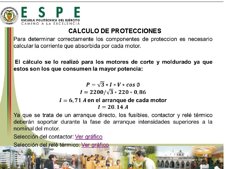 CALCULO DE PROTECCIONES 