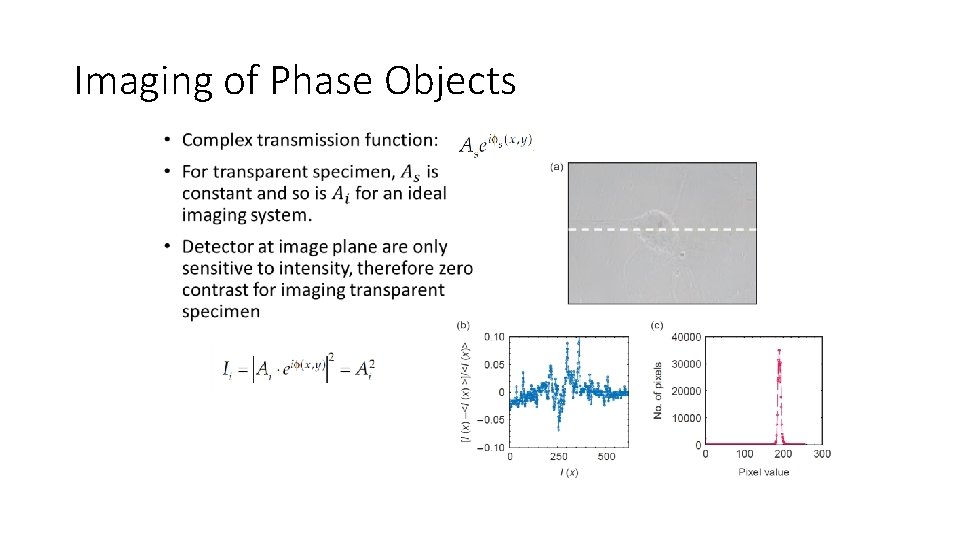 Imaging of Phase Objects • 