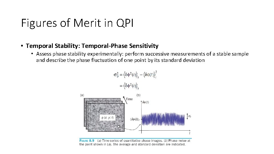 Figures of Merit in QPI • Temporal Stability: Temporal-Phase Sensitivity • Assess phase stability