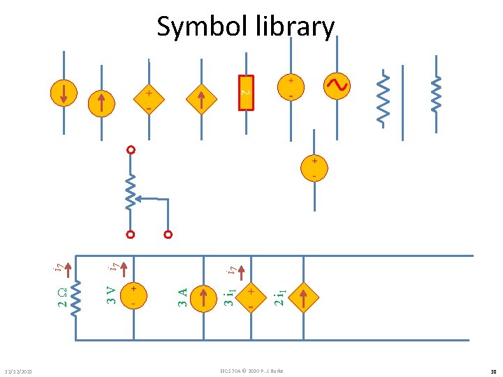 Symbol library + - 2 + - + 12/12/2021 + - 2 i 1