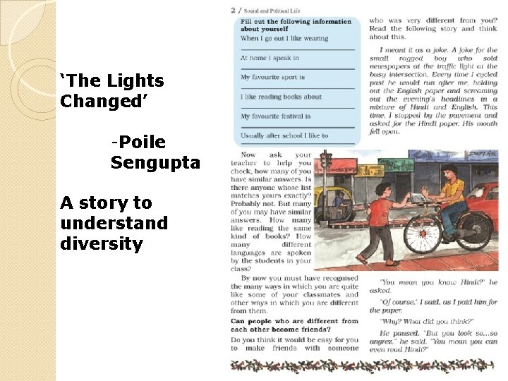 ‘The Lights Changed’ -Poile Sengupta A story to understand diversity 