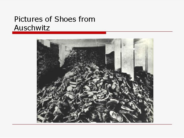 Pictures of Shoes from Auschwitz 