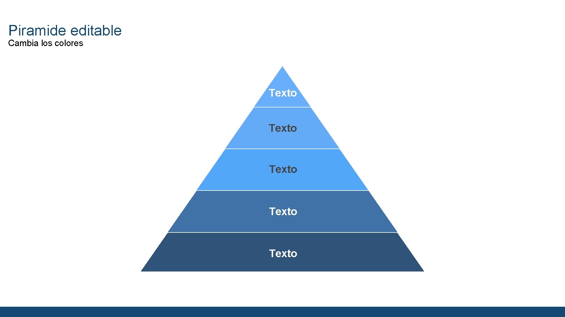 Piramide editable Cambia los colores Texto Texto 