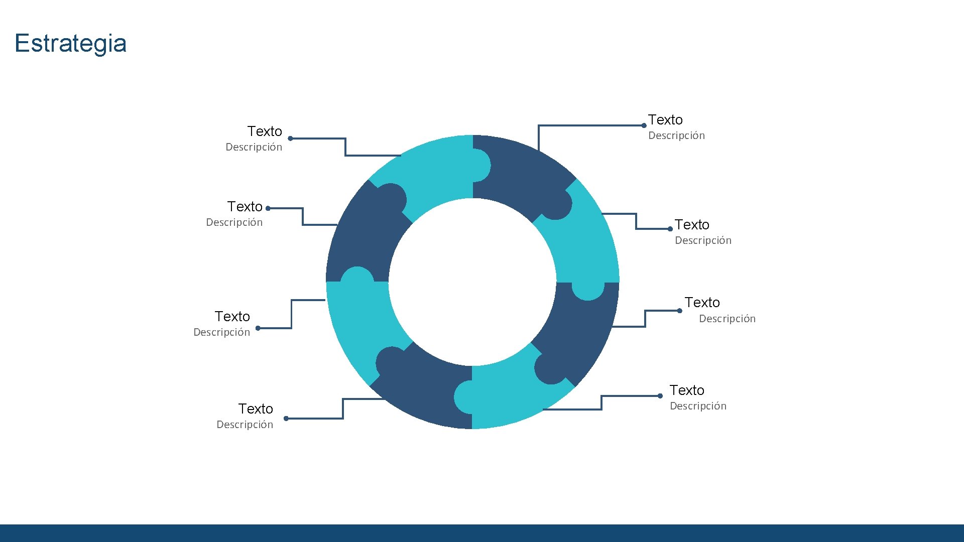 Estrategia Texto Descripción Texto Descripción 