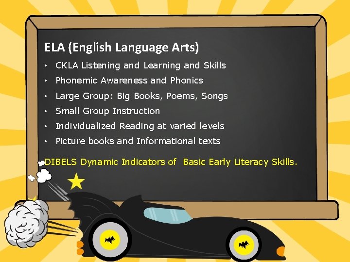 ELA (English Language Arts) • CKLA Listening and Learning and Skills • Phonemic Awareness