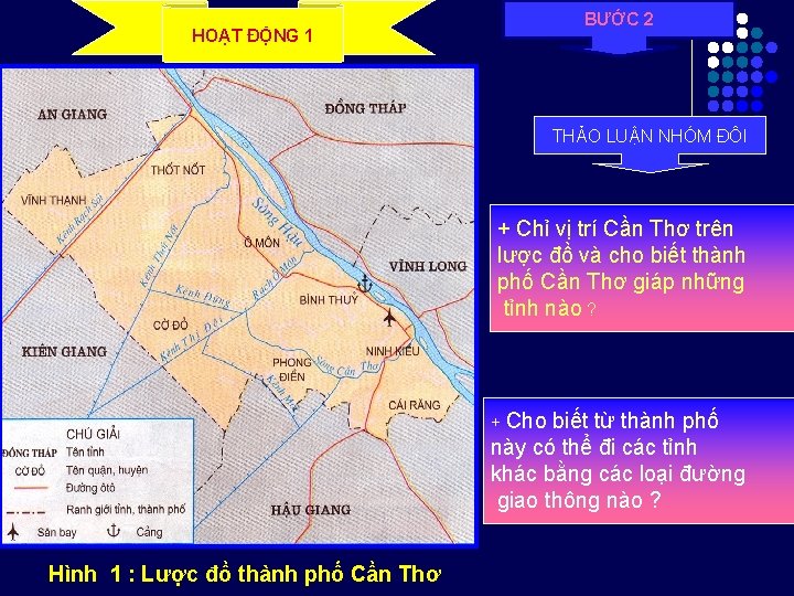 BƯỚC 2 HOẠT ĐỘNG 1 THẢO LUẬN NHÓM ĐÔI + Chỉ vị trí Cần