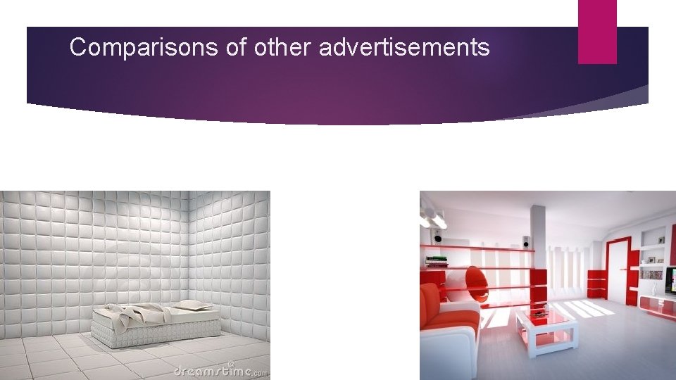 Comparisons of other advertisements 