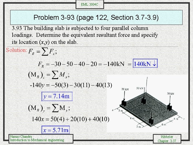 EML 3004 C Problem 3 -93 (page 122, Section 3. 7 -3. 9) 3.