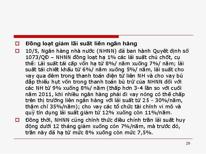 o o o Đồng loạt giảm lãi suất liên ngân hàng 10/5, Ngân hàng