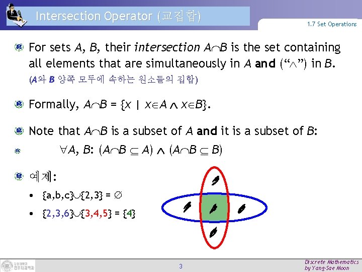 Union Operator 1 7 Set Operations For sets