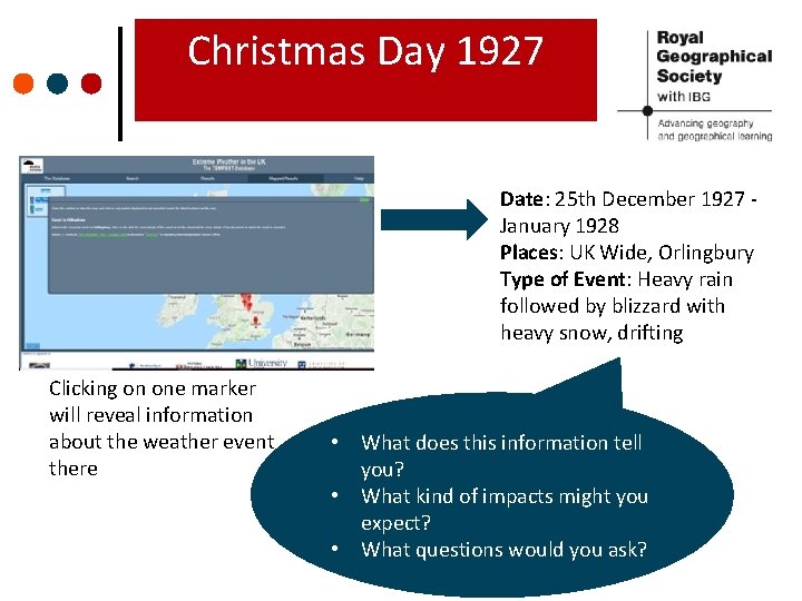 Christmas Day 1927 Date: 25 th December 1927 January 1928 Places: UK Wide, Orlingbury Christmas Day 1927 Date: 25 th December 1927 January 1928 Places: UK Wide, Orlingbury