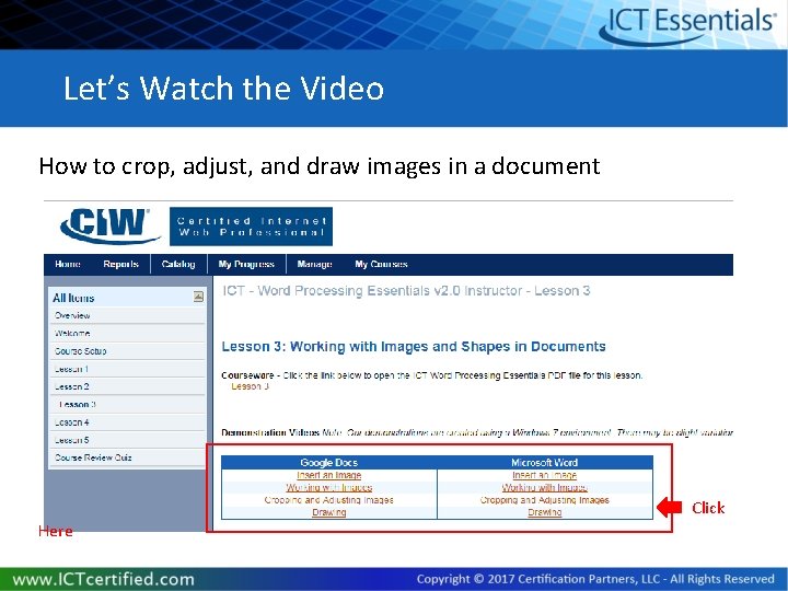 Let’s Watch the Video How to crop, adjust, and draw images in a document Let’s Watch the Video How to crop, adjust, and draw images in a document
