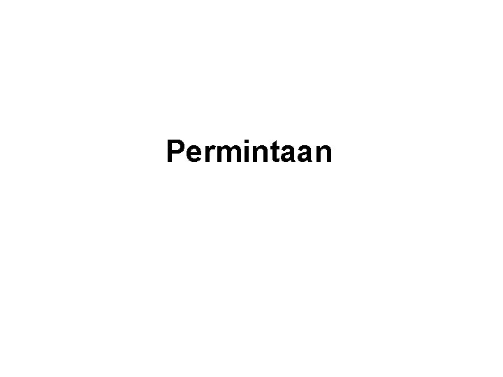 Permintaan 