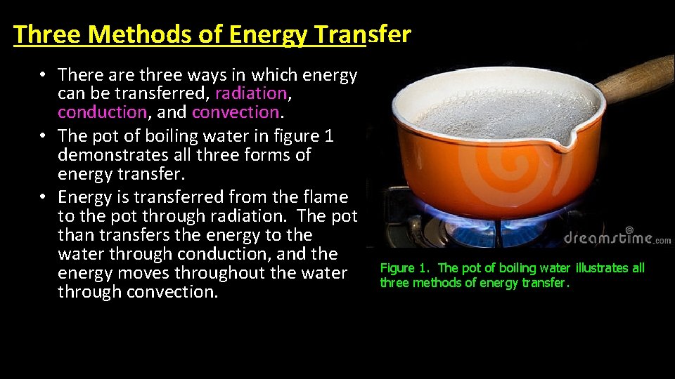 Three Methods of Energy Transfer • There are three ways in which energy can Three Methods of Energy Transfer • There are three ways in which energy can
