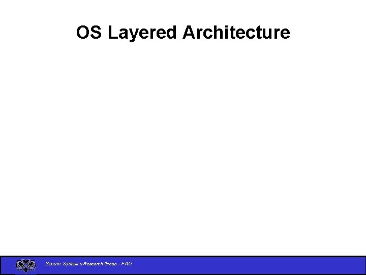 OS Layered Architecture Secure Systems Research Group - FAU 