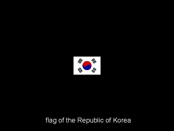 flag of the Republic of Korea 