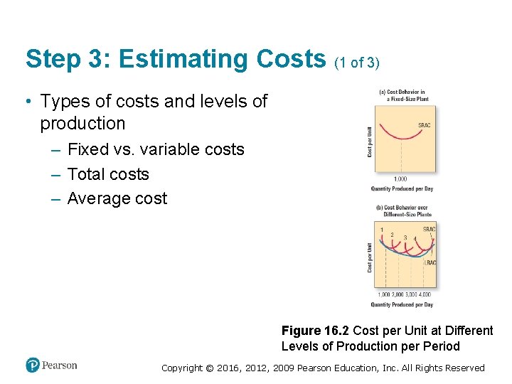 Step 3: Estimating Costs (1 of 3) • Types of costs and levels of