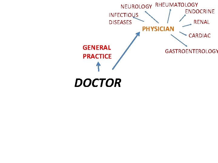 NEUROLOGY RHEUMATOLOGY ENDOCRINE INFECTIOUS RENAL DISEASES PHYSICIAN GENERAL PRACTICE DOCTOR CARDIAC GASTROENTEROLOGY 