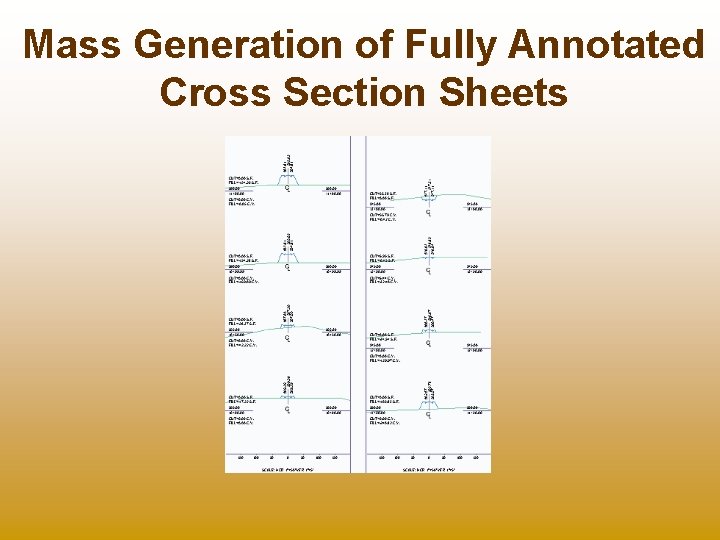 Mass Generation of Fully Annotated Cross Section Sheets 