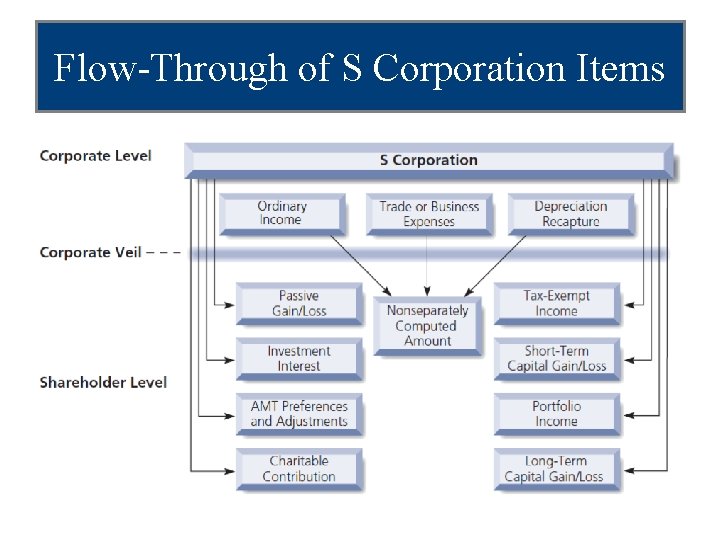 Flow-Through of S Corporation Items 