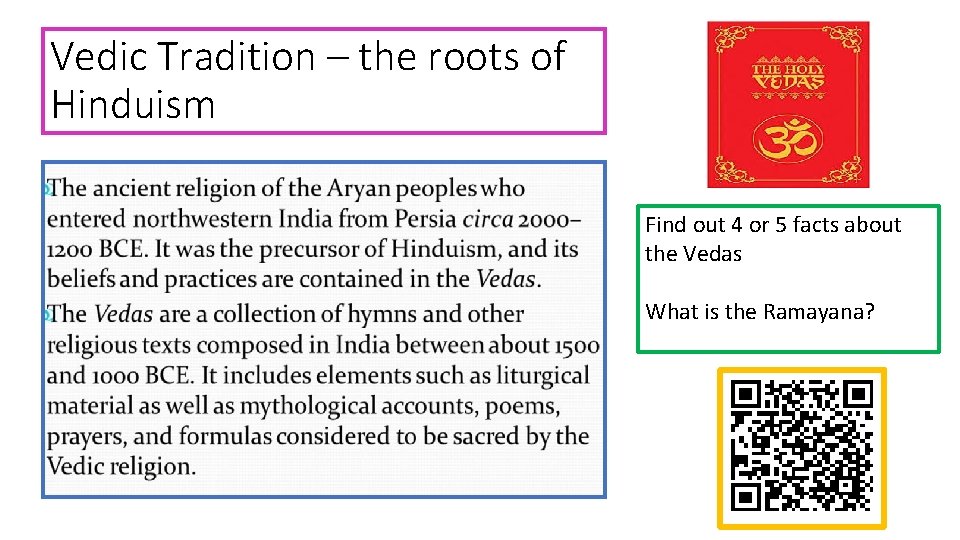 Vedic Tradition the roots of Hinduism Find out