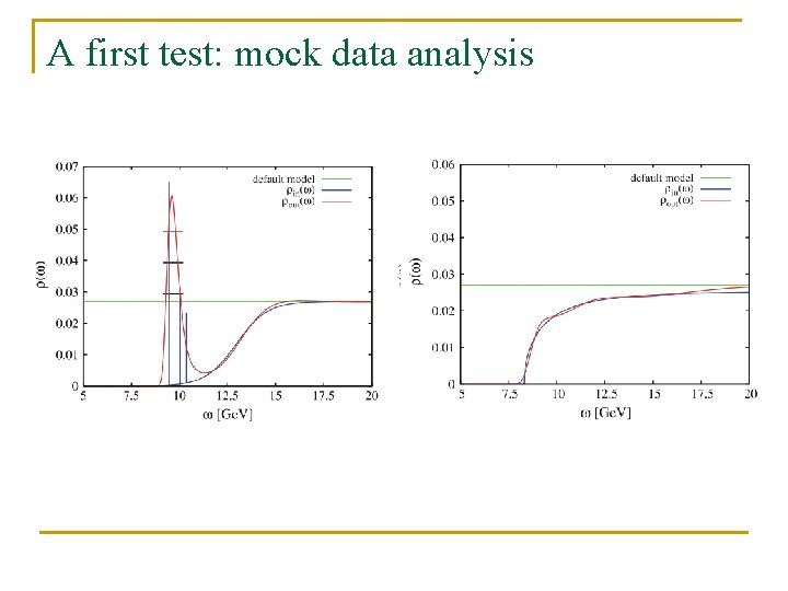 A first test: mock data analysis 