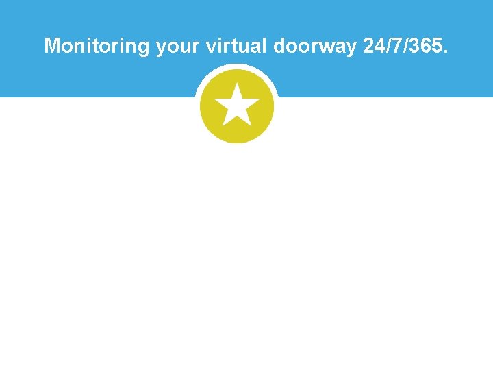 Monitoring your virtual doorway 24/7/365. 