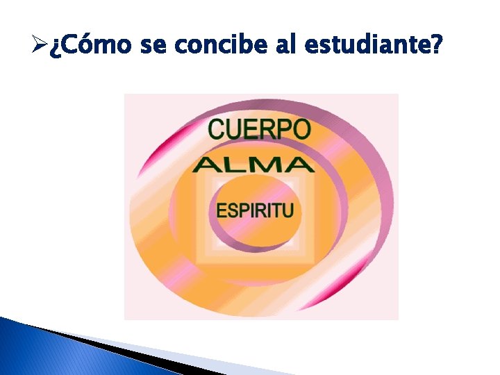 Ø¿Cómo se concibe al estudiante? 