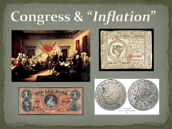 Congress & “Inflation” 