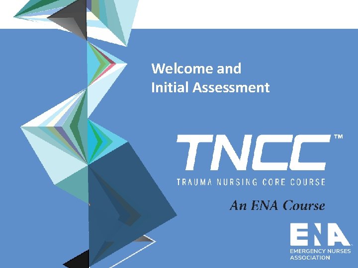 Welcome and Initial Assessment 