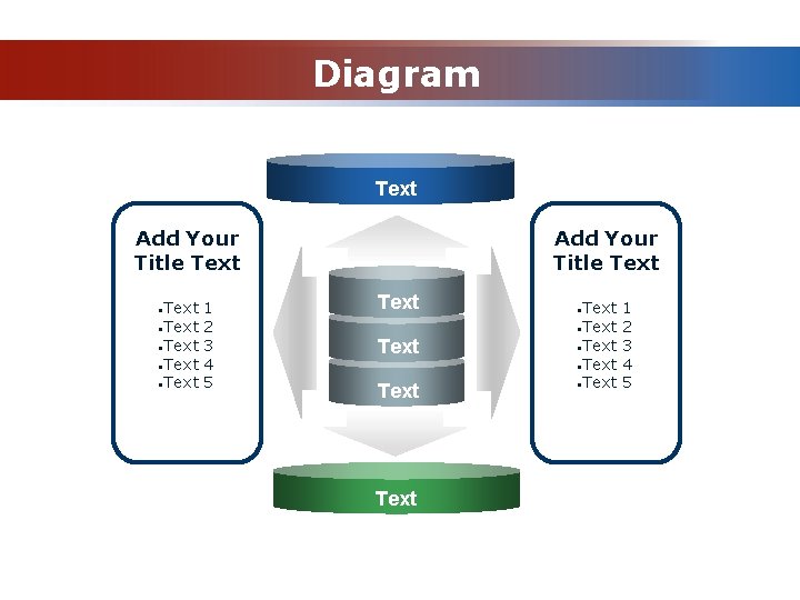 Diagram Text Add Your Title Text • Text • Text 1 2 3 4