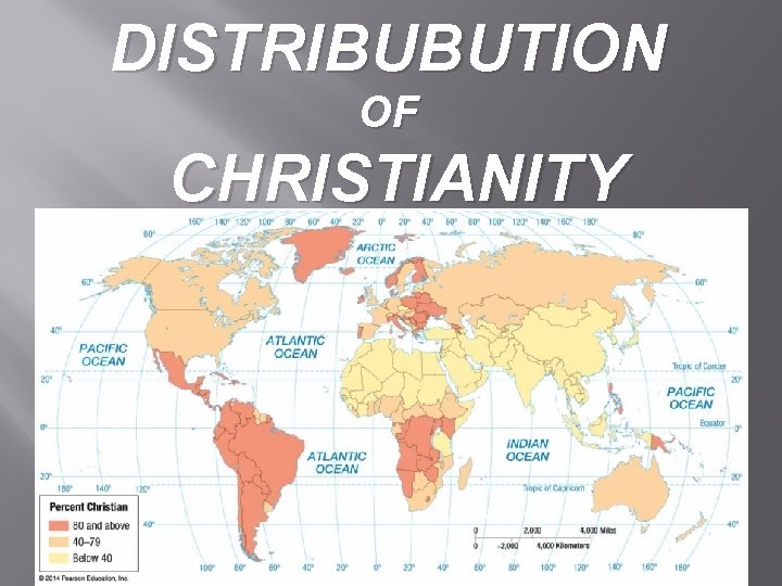 DISTRIBUBUTION OF CHRISTIANITY 