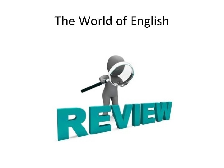 The World of English 