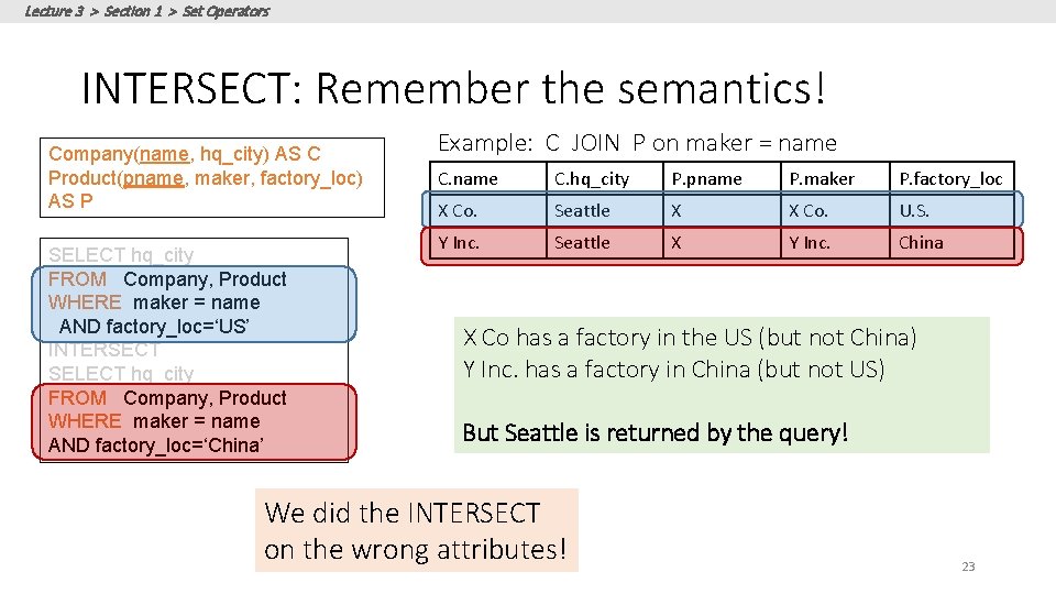 Lectures 3 Introduction to SQL Part II Lecture