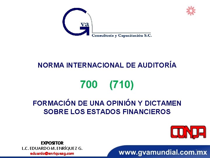 NORMA INTERNACIONAL DE AUDITORÍA 700 (710) FORMACIÓN DE UNA OPINIÓN Y DICTAMEN SOBRE LOS