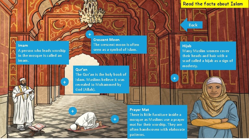 Read the facts about Islam Back ×+ Imam A person who leads worship in Read the facts about Islam Back ×+ Imam A person who leads worship in