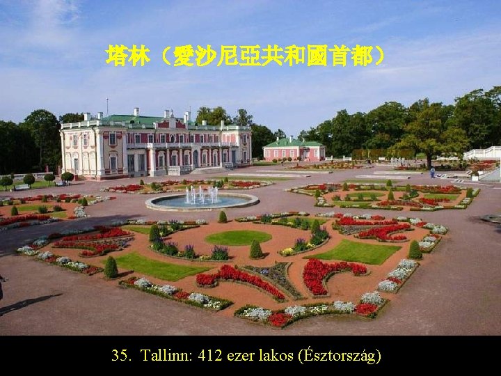 塔林（愛沙尼亞共和國首都） 35. Tallinn: 412 ezer lakos (Észtország) 