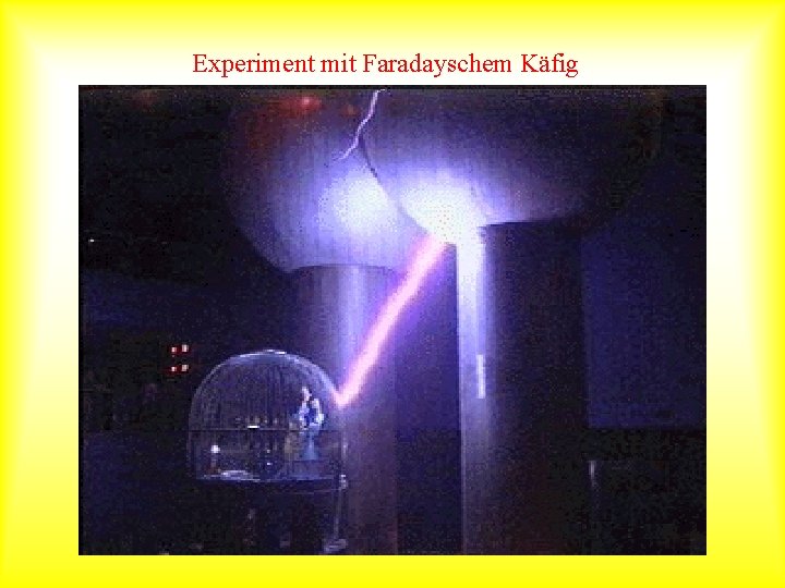 Experiment mit Faradayschem Käfig 