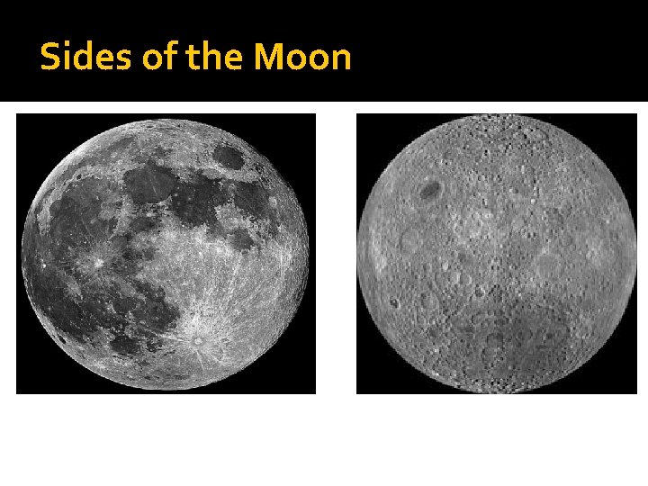 Sides of the Moon Sides of the Moon