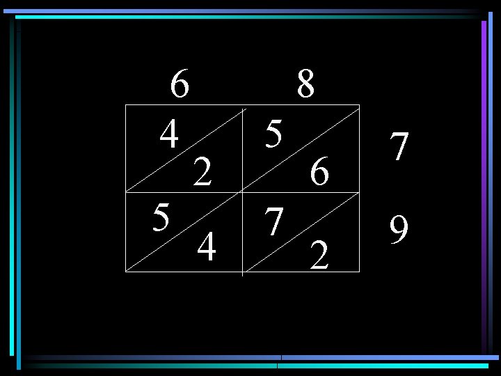 6 4 5 8 2 4 5 7 6 2 7 9 