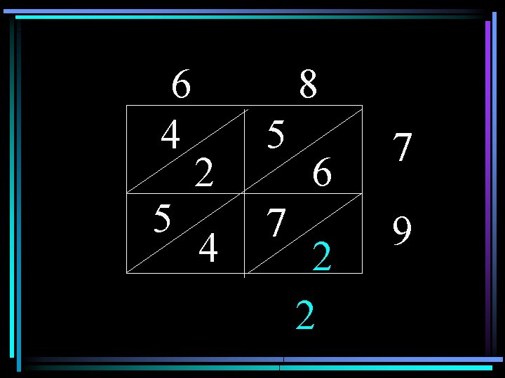 6 4 5 8 2 4 5 7 6 2 2 7 9 