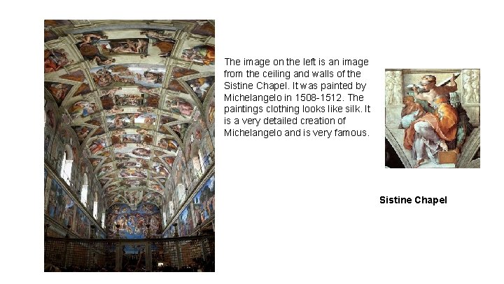 The image on the left is an image from the ceiling and walls of The image on the left is an image from the ceiling and walls of