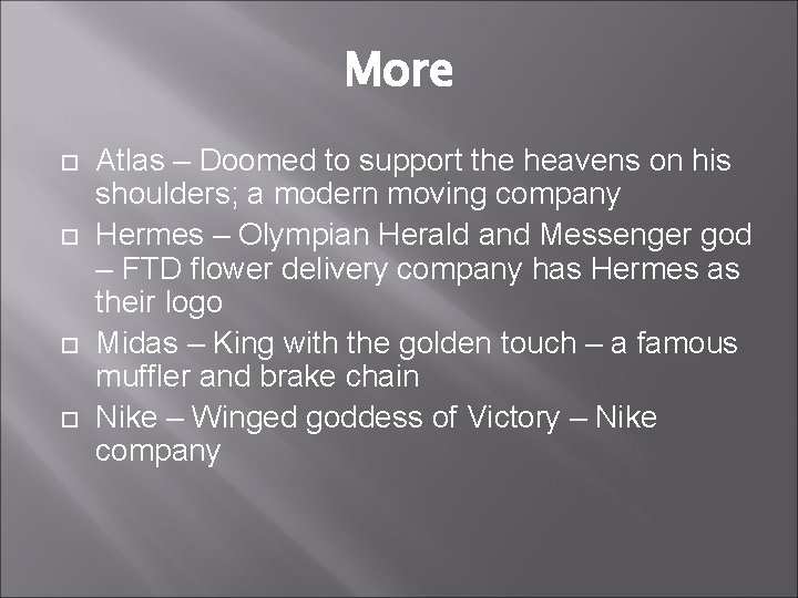 More Atlas – Doomed to support the heavens on his shoulders; a modern moving