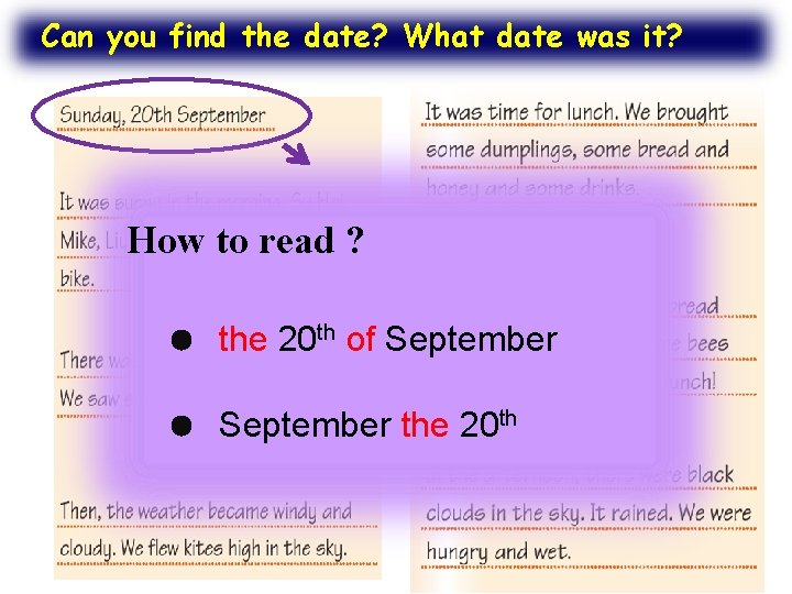 Can you find the date? What date was it? How to read ? the