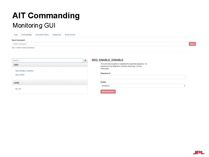 AIT Commanding Monitoring GUI 