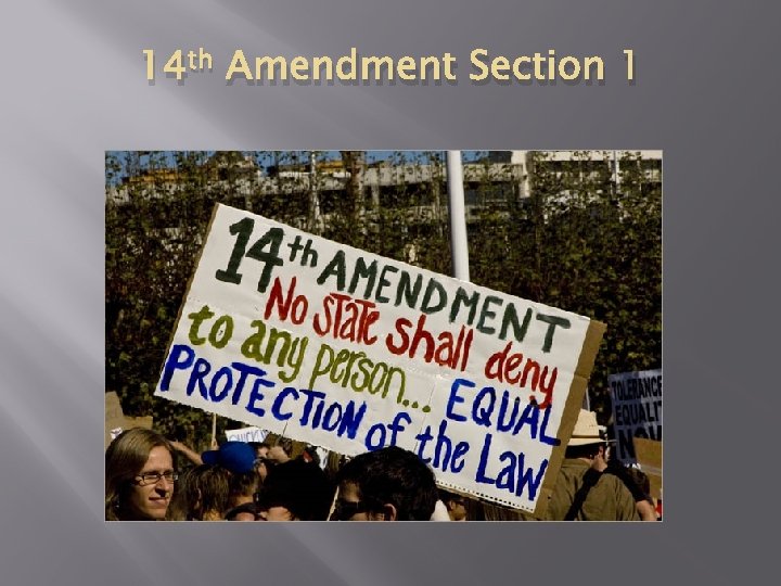 14 th Amendment Section 1 