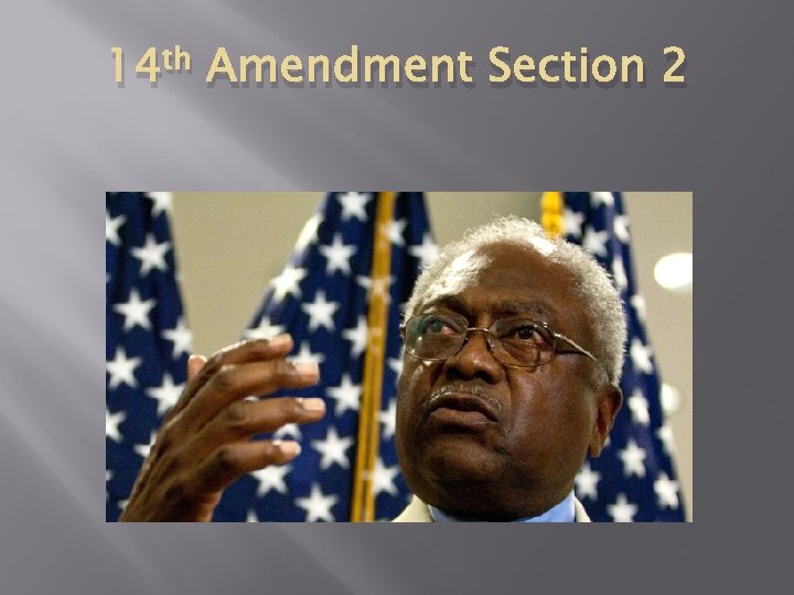 14 th Amendment Section 2 